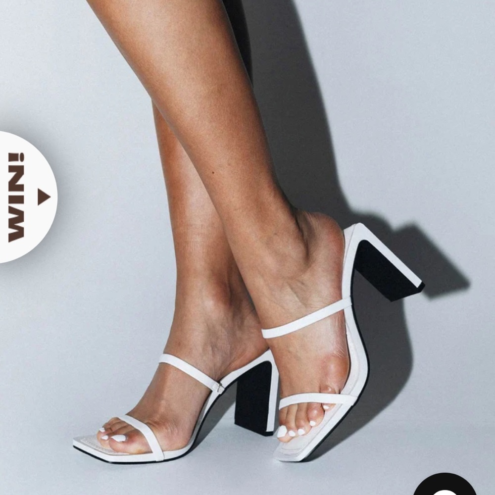 White square heels from princess Polly.